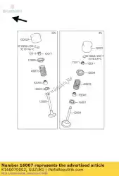 Aquí puede pedir muelle de asiento de Suzuki , con el número de pieza K160070002: