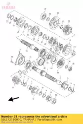 Qui puoi ordinare marcia, 1a ruota da Yamaha , con numero parte 5SL172110000: