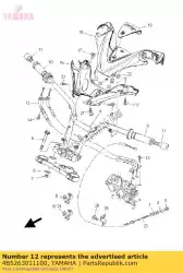 Aquí puede pedir conjunto de cable del acelerador de Yamaha , con el número de pieza 4B5263011100: