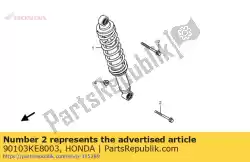 Aqui você pode pedir o parafuso, flange, 10x46 em Honda , com o número da peça 90103KE8003: