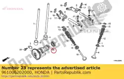 Tutaj możesz zamówić ? O? Ysko kulkowe promieniowe 6202 od Honda , z numerem części 961006202000: