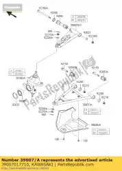 Ici, vous pouvez commander le bras-susp, fr, lwr, rh, noir auprès de Kawasaki , avec le numéro de pièce 39007017710: