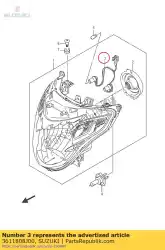 Here you can order the cord assy from Suzuki, with part number 3611808J00: