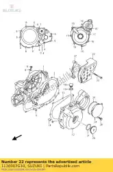 Aqui você pode pedir o cvr, engine. Sprocket em Suzuki , com o número da peça 1136007G10: