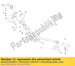 Tutaj możesz zamówić zespó? Tulei steruj? Cej przepustnic? Od Piaggio Group , z numerem części 66585300M4: