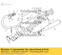 B063022, Piaggio Group, exhaust manifold union moto-guzzi nevada classic v zgulw100, zgulwuc0  zgulw200;zgulwuc1; zgulw300;zgulwuc2;zgulw3004; zgulwub0 zgulwub1 zgulwub2 750 2012 2014 2015 2016, New