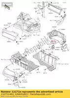 132721482, Kawasaki, 01 placa, montagem da lanterna traseira, direita kawasaki  800 2017 2018 2019 2020 2021, Novo