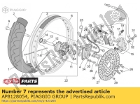 AP8128054, Aprilia, raggio anteriore destro d.3.5, Nuovo