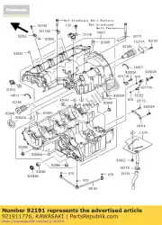 Here you can order the tube,breather zx900-f1 from Kawasaki, with part number 921911776: