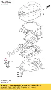 suzuki 3499031G01 sensor comp, spe - Lado inferior