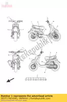 2B7F17AE4000, Yamaha, arkusz wzorcowy grafiki 5 yamaha cw 50 2016, Nowy