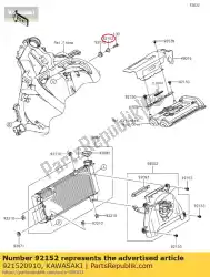 Here you can order the collar,6. 5x10x13. 1 from Kawasaki, with part number 921520910: