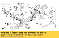 Here you can order the no description available at the moment from Honda, with part number 35105MGR670: