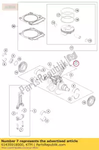 ktm 61430018000 wa? korbowy kpl. - Dół