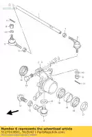 5127043B01, Suzuki, end.rod.l. suzuki lt a 500 2000 2001, Nieuw