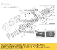 85159300XEM, Piaggio Group, rh silencer cover aprilia shiver zd4rab00, zd4rad00 750 2007 2008 2009 2016, New