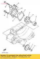 2VM124220000, Yamaha, copertura, alloggiamento yamaha yz 250, Nuovo