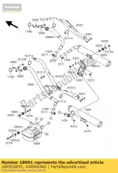 Ici, vous pouvez commander le body-comp-silencieux, fr vn1600-b1 auprès de Kawasaki , avec le numéro de pièce 180910091: