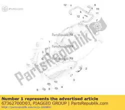 Qui puoi ordinare terminale spoiler destro da Piaggio Group , con numero parte 67362700D03: