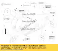 1B000552, Piaggio Group, Kit etichette antiriflesso vespa vespa zapm80100, zapm80101, zapma7100 zapm80101 zapm808g, zapm80200, zapm8020, zapma7200, zapma78g zapma720 zapma78g,  zapmd710 zapmd7200,  946 125 150 946 2013 2014 2015 2016 2017 2018 2019 2020 2021 2022, Nuovo