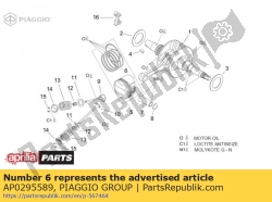 Aprilia AP0295589, Kolbenringsatz, OEM: Aprilia AP0295589