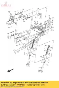 yamaha 2CMF33710000 braço 2 - Lado inferior