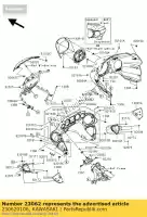 230620106, Kawasaki, bracket-comp, head pipe kawasaki vn voyager custom k classic e d b c f tourer a abs vulcan lt g vn1700 1700 , Novo