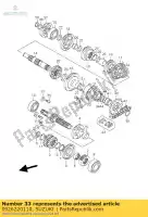 0926220110, Suzuki, Cuscinetto a sfere suzuki rg rm 125 1992 1993 1994 1998 1999 2000 2001 2002 2003 2004 2005 2006 2007 2008, Nuovo