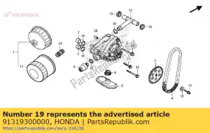 honda 91319300000 oring, 13x2,5 - Lado inferior