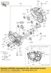 Aquí puede pedir rodamiento de bolas, 35x72x17 de Kawasaki , con el número de pieza 920450757: