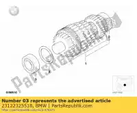 23122325518, BMW, roulement propre roulement à billes rainuré - 25x52x15 bmw  850 1100 1200 1992 1993 1994 1995 1996 1997 1998 1999 2000 2001 2002 2003 2004, Nouveau