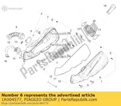 Qui puoi ordinare manopola di chiusura del filtro dell'aria da Piaggio Group , con numero parte 1A004577: