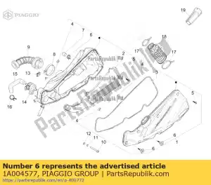 Piaggio Group 1A004577 botão de fechamento do filtro de ar - Lado inferior