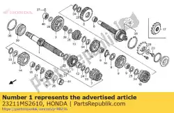 Aqui você pode pedir o nenhuma descrição disponível no momento em Honda , com o número da peça 23211MS2610: