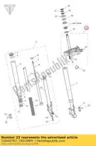 triumph T2049787 lager juk assy - Onderkant