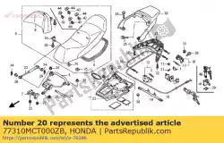 Ici, vous pouvez commander le spoiler, rr. * nh303m * auprès de Honda , avec le numéro de pièce 77310MCT000ZB: