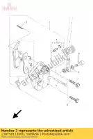 13DF58113000, Yamaha, Pastiglia, pinza 2 yamaha dt xt 50 125 2005 2006 2007 2008 2009 2010 2011, Nuovo