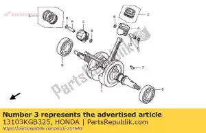 honda 13103KGB325 pistón, fr. (0.50) - Lado inferior