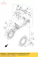 5VU2581T0100, Yamaha, disk brake assy yamaha xp 500 2005 2006 2007, New