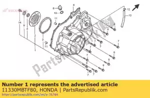 Honda 11330MBTF80 cubierta comp., r. - Lado inferior