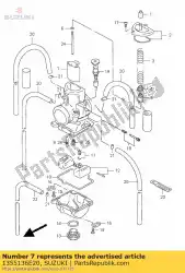 Here you can order the no description available from Suzuki, with part number 1355136E20: