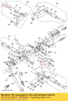 2UJ2741L0033, Yamaha, Beugel 4 yamaha  xv 125 250 1992 1994 1995 1996 1997 1998 1999 2000 2017 2018 2019 2020 2021, Nieuw