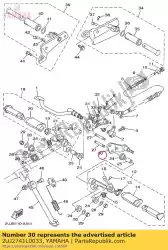 Ici, vous pouvez commander le support 4 auprès de Yamaha , avec le numéro de pièce 2UJ2741L0033: