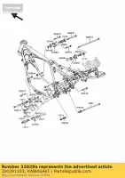 320291193, Kawasaki, bracket-engine,fr,rh kawasaki gpz gt zx gpza 400 550, New