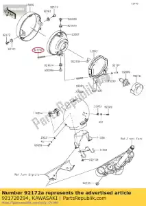 kawasaki 921720294 parafuso vn900c7f - Lado inferior