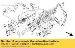 Honda 19241KTW900 eje, bomba de agua - Lado inferior