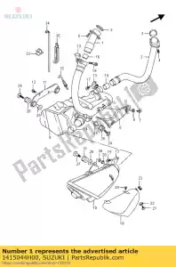 suzuki 1415044H00 pijp comp, exh r - Onderkant