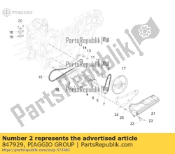 Aprilia 847929, Uszczelka pompy oleju carter, OEM: Aprilia 847929