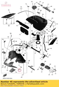 yamaha B3L2171A00P0 ok?adka, góra - Dół