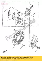 3JDW00570000, Yamaha, pistone completo, pinza yamaha yz 125 250 1989 1990 1991 1992, Nuovo